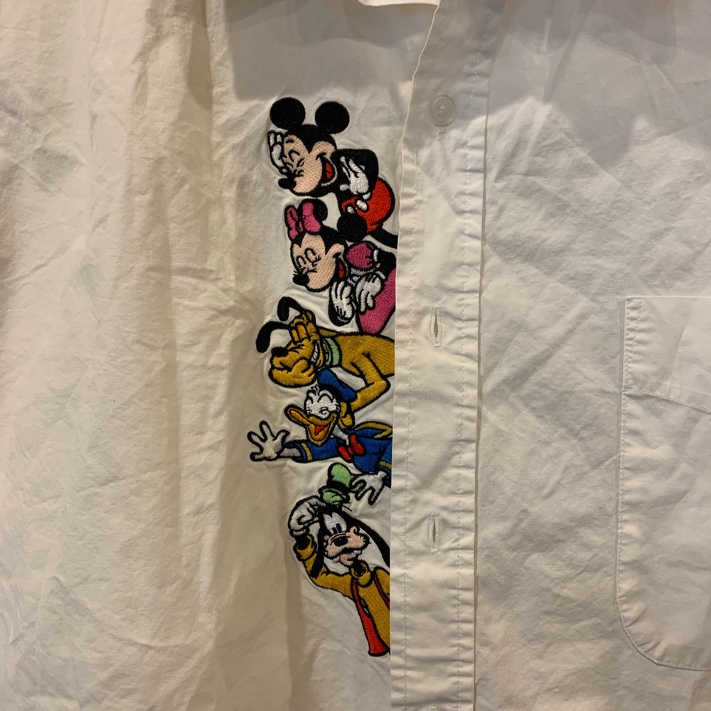 Vintage Mickey Incorporated Disney White Shirt with Colorful Characters - Picture 2 of 3